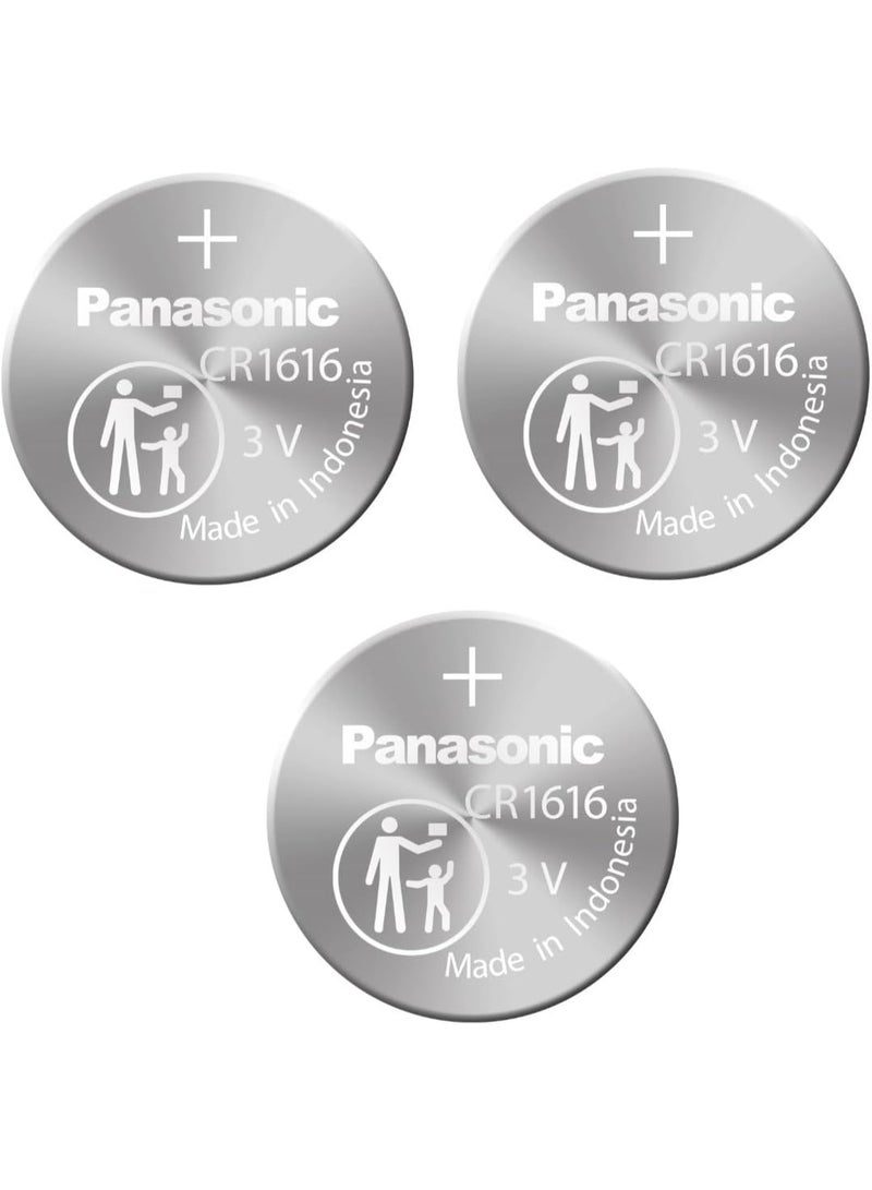Panasonic 3-Pieces Panasonic CR1616 Lithium 3V Indonesia Batteries - Image 1